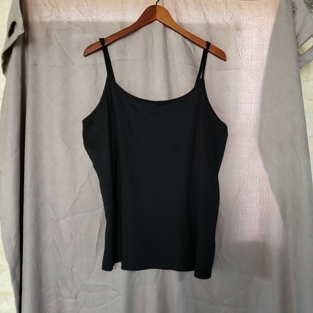 Lane Bryant Camisole Womens Plus 18 Black Shaping Adjustable Strap Tank Top